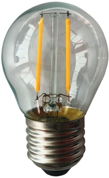 Лампа филаментная для Белт-лайта 45 мм., теплый белый свет, Е27, 2Вт, Rich LED (RL-B-E27-G45T2-2W-TWW) 