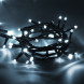 Светодиодная нить 300 холодных белых LED ламп, 30 м., 220В, 8 режимов, зеленый провод, Vegas (55072) 