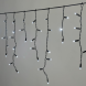 Светодиодная бахрома 3,1*0,5 м., 120 LED,  холодный белый, статика, чёрный провод каучук, LTC (ECO120-1-2W) 