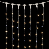 Светодиодный занавес 2*2 м., 400 теплых белых LED ламп, мерцание, прозрачный провод ПВХ, LTC (PCL402BLW-10-2WW)