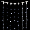 Светодиодный занавес 2*2 м., 400 белых LED ламп, мерцание, прозрачный провод ПВХ, LTC (PCL402BLW-10-2W)