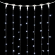 Светодиодный занавес 2*2 м., 400 белых LED ламп, мерцание, прозрачный провод ПВХ, LTC (PCL402BLW-10-2W) 