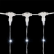 Светодиодный занавес 2*2 м., 400 белых LED ламп, мерцание, прозрачный провод ПВХ, LTC (PCL402BLW-10-2W) 