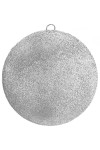 Шар из пенополистирола с блестками Искристый 15 см., серебро, ПромЕлка (SHI-150SILVER)