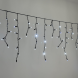 Светодиодная бахрома 3,1*0,5 м., 120 LED, холодный белый, мерцание, черный провод каучук, LTC (ECO120BLW-1-2W) 