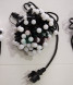 Светодиодная гирлянда шарики Fiesta, 10 м., 100 RGB LED ламп 18 мм, черный ПВХ, LTC (MB100-1-2RGB) 