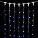 Светодиодный занавес 2*2 м., 400 синих LED ламп, мерцание, прозрачный провод ПВХ, LTC (PCL402BLW-10-2B) 