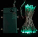 Светодиодная гирлянда 5 м., 3 батарейки типа D 4.5V, 50 LED ламп цвета аква, таймер, прозрачный провод, LTC (EST50-4W10-8A) 