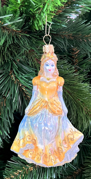 Набор стеклянных игрушек Золушка, голубой, 3 шт., Irena CO (63120/2) 