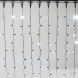 Светодиодный занавес 2*2 м., 400 LED, холодно белый, статика, черный провод каучук, LTC (ECO402-1-2W) 