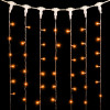 Светодиодный занавес 2*3 м., 600 желтых LED ламп, прозрачный провод ПВХ, LTC (PCL602-10-2Y)