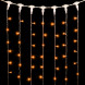 Светодиодный занавес 2*3 м., 600 желтых LED ламп, прозрачный провод ПВХ, LTC (PCL602-10-2Y) 