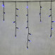 Светодиодная бахрома с колпачком 3,1*0,5 м., 120 синих LED ламп, черный провод ПВХ, IP65, LTC (PIL120CAP-11-2B) 