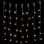 Светодиодный занавес 1*9 м., 900 экстра теплых белый LED ламп, черный провод ПВХ, LTC (PCL901-11-2EWW)