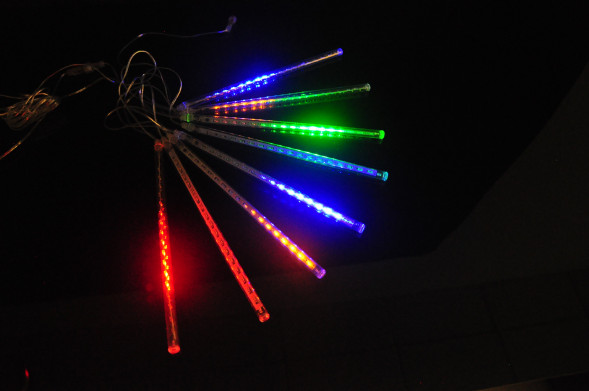 Комплект &quot;Тающие сосульки&quot; 12V.,10 х 0.5м, 480 Led. Супер яркий диод, RGB. LaitCom. 