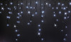Светодиодная мерцающая бахрома 3*0.9 м., 220V, 144 холодных белых LED ламп, черный провод, Rich LED (RL-i3*0.9F-B/W)
