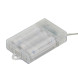 Светодиодная нить Прищепки 20 теплых белых LED ламп, 3 м., батарейки, 8 режимов, пульт, прозрачный провод, Vegas (55117) 