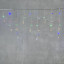 Светодиодная бахрома с колпачком 3,1*0,5 м., 120 разноцветных LED ламп, мерцание, прозрачный провод ПВХ, IP65, LTC (PIL120BLWCAP-10-2M)