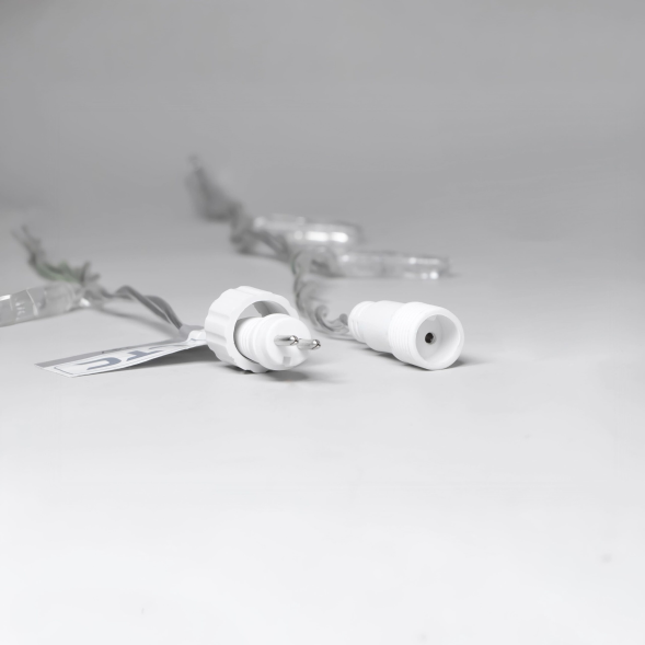 Светодиодная нить 10 м. с колпачком 24 В, 100 LED, шампань, прозрачный провод ПВХ, LTC (PST100CAP-10-1CH) 
