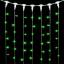 Светодиодный занавес 1*6 м., 600 зеленый LED ламп, прозрачный провод ПВХ, LTC (PCL601-10-2G)