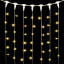 Светодиодный занавес 2*1 м., 200 теплых белых LED ламп, прозрачный провод ПВХ, LTC (PCL202-10-2WW)