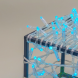 Светодиодная нить 10 м. с колпачком 24 В, 100 LED, небесно-голубая, прозрачный провод ПВХ, LTC (PST100CAP-10-1SB) 