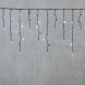 Светодиодная бахрома 3,1*0,5 м., 150 холодных белых LED ламп, мерцание, черный провод ПВХ, LTC(PIL150BLW-11-2W) 