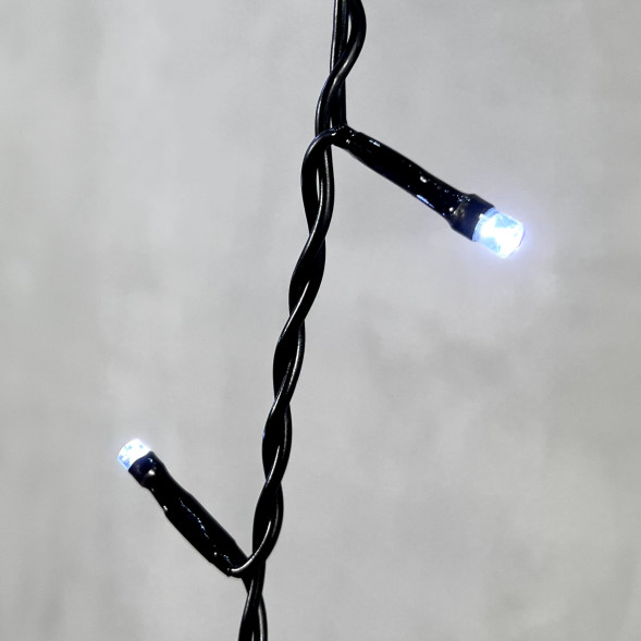 Светодиодная бахрома 3,1*0,5 м., 150 холодных белых LED ламп, мерцание, черный провод ПВХ, LTC(PIL150BLW-11-2W) 