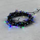 Светодиодная гирлянда 100 разноцветных LED ламп с RGB светодиодом, 10 м., 24V., черный силиконовый провод, IP54, Beauty Led (EST100-11-1RGB) 