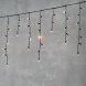 Светодиодная бахрома с колпачком 3,1*0,5 м., 120 желтых LED ламп, мерцание, черный провод ПВХ, IP65, LTC (PIL120BLWCAP-11-2Y) 