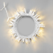 Светодиодная нить 10 м., 24 В, 100 LED, тепло-белая, белый провод каучук, LTC (ECO100-8-1WW) 