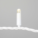 Светодиодная нить 10 м., 24 В, 100 LED, тепло-белая, белый провод каучук, LTC (ECO100-8-1WW) 