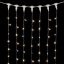 Светодиодный занавес 2*3 м., 600 теплых белых LED ламп, мерцание, прозрачный провод ПВХ, LTC (PCL602BLW-10-2WW)