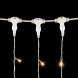 Светодиодный занавес 2*3 м., 600 теплых белых LED ламп, мерцание, прозрачный провод ПВХ, LTC (PCL602BLW-10-2WW) 