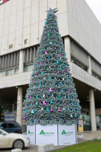 Уличная елка Уральская изумрудная 5 м., каркасная, ПВХ, Green Trees (GT5URPVCBL) 