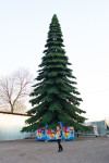 Уличная елка Таежная Премиум зеленая 13 м., ствольная, ПВХ, Green Trees (GT13TAPVC)