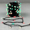 Светодиодная гирлянда шарики Fiesta, 10 м., 100 RGB LED  ламп 13 мм , черный ПВХ, LTC (RGB SB100-1-2RGB)