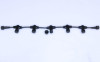 Разветвитель универсальный 2 pin 0.6 м., 5 лучей, для нитей 10 м, бахромы, занавесов, черный цвет, Rich LED (RL-SC2/5-B)