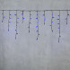 Светодиодная бахрома с колпачком 3,1*0,5 м., 120 синих LED ламп, мерцание, черный провод ПВХ, IP65, LTC (PIL120BLWCAP-11-2B) 