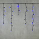 Светодиодная бахрома с колпачком 3,1*0,5 м., 120 синих LED ламп, мерцание, черный провод ПВХ, IP65, LTC (PIL120BLWCAP-11-2B) 