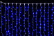 Светодиодный занавес с мерцающим диодом 2*3 м., 420 синих LED ламп, белый провод, Winner Light (b.03.6W.420+) 