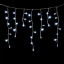 Светодиодная гирлянда бахрома 3*0,5 м., 150 белых LED ламп, силиконовый прозрачный провод, Beauty Led (ECC150-10-2W)