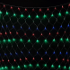 Светодиодная сетка с контроллером 2*2 м., 256 разноцветных LED ламп, прозрачный ПВХ, LTC (NTL256C-10-2M) 