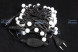 Светодиодная нить шарики 10 м., 220V, 100 разноцветных LED ламп, диаметр шарика 1.8 см, черный каучук, Winner (m.01.7B.100+1,8ball) 