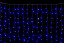 Занавес с мерцающим диодом 2*2 м., 220V, 240 синих LED ламп, прозрачный провод, Winner Light (b.03.5T.240+)