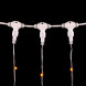 Светодиодный занавес 2*3 м., 600 желтых LED ламп, мерцание, прозрачный провод ПВХ, LTC (PCL602BLW-10-2Y) 