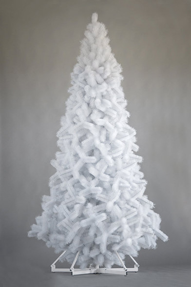 Искусственная ель Виктория белая 6 м., ствольная, интерьерная, ПВХ,  ПромЕлка (VK600VIKTORW) 