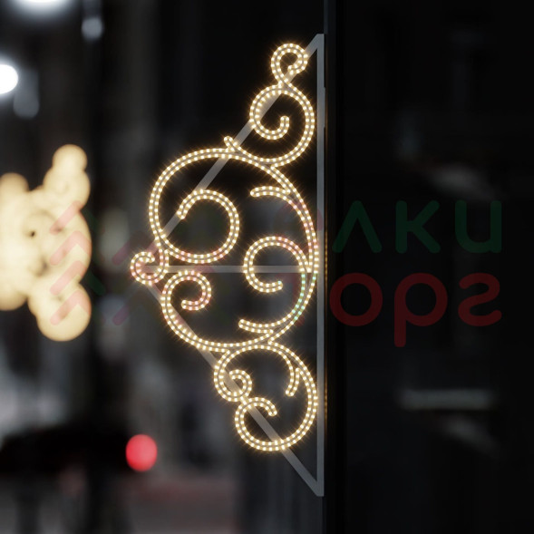 Светодиодная консоль Золотые узоры лайт 68*165 см., 220В, Conso (KPN-028-L002) 