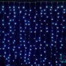 Занавес с мерцающим диодом 3*3 м., 220V, 600 холодных белых LED ламп, черный провод, Winner Light (w.03.6B.600+) 