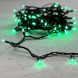 Гирлянда Нить 10 м., зеленый, 220В, 75 LED, Провод Черный Каучук, IP65, LTC (LL75-1-2G)  